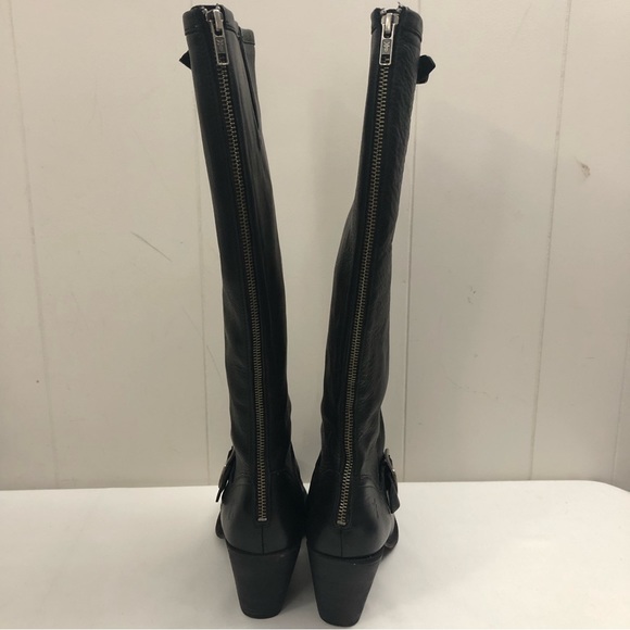 VTG Made in Mexico π²π½ l FRYE l Sz 9.5 Karla Engineer Tall w/ Heel Leather Boot - Picture 4 of 15